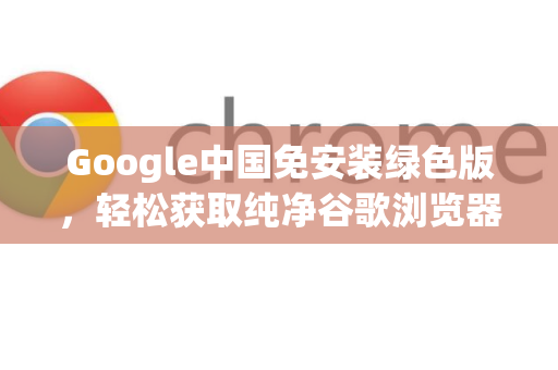Google中国免安装绿色版，轻松获取纯净谷歌浏览器体验