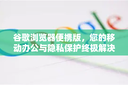 谷歌浏览器便携版，您的移动办公与隐私保护终极解决方案