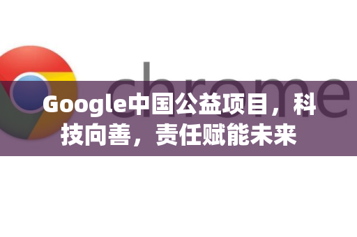 Google中国公益项目，科技向善，责任赋能未来