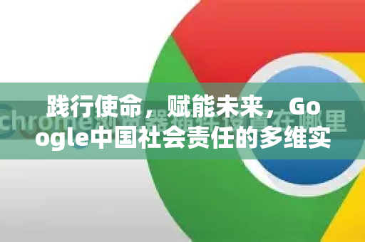 践行使命，赋能未来，Google中国社会责任的多维实践与本土化贡献