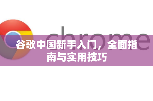 谷歌中国新手入门，全面指南与实用技巧-第1张图片-Google中文下载 - 轻松获取安全快速的浏览器体验